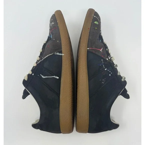 Maison Margiela Paint Splatter Replica GAT Black Size 9 US 42 EU - Picture 4 of 10